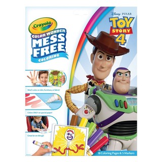 COLOR WONDER MESS-FREE COLORING SET CRAYOLA TOY STORY ชุดสมุดระบายสีคัลเลอร์วันเดอร์ทอยสตอรี่ CRAYOLA งานศิลปะ อุปกรณ์เค