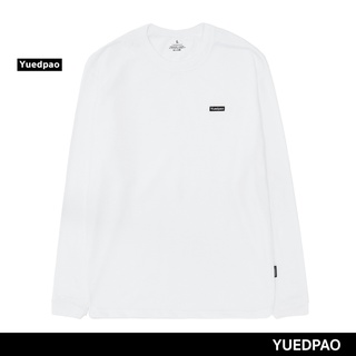 Yuedpao เสื้อยืด Sweater แขนยาว รับประกันไม่ย้วย 2 ปี เสื้อยืดสีพื้น Sweater_สี White