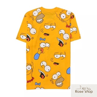 เสื้อยืดซิมซันSimpson การ์ตูนลิขสิทธิ์ สีขาว