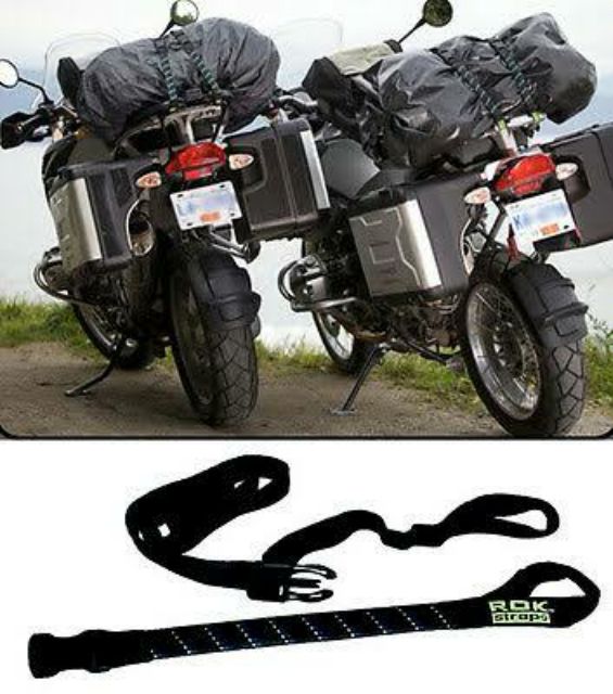 Cinghie Regolabili Rok Straps Octopus Per Moto | 16mm X 31-106cm | Sistema Sicuro Per Bagagli - Foto 6