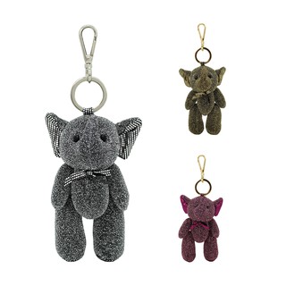 🐘พร้อมส่ง🐘 เอลฟ์...พวงกุญแจตุ๊กตาช้าง ผ้ากากเพชร (Eleph Glit Doll Key Ring)