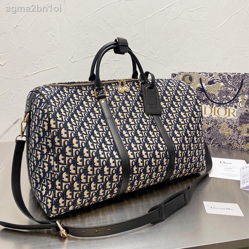 Dior Embroidery Shopping Bag Travel Handbag Duffel Bag(with box)