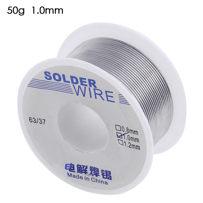 WIN 1 มม.Rosin Core Solder 63 37 ดีบุกตะกั่วสาย Flux บัดกรีเชื่อมลวดเหล็ก 50g