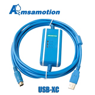 Yy สายเคเบิลดาวน์โหลดข้อมูล XC1 XC2 XC3 XC5 Xinje USB-XC+