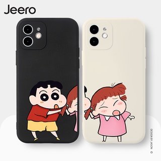 Jeero เคสคู่ เคสไอโฟน คู่รัก ขอบเหลี่ยมกันกระแทกซิลิโคนนุ่มการ์ตูนน่ารักตลก เคสโทรศัพท์ Compatible for iPhone 15 14 13 12 11 Pro Max SE 2020 X XR XS 8 7 ip 6S 6 Plus HFE1249