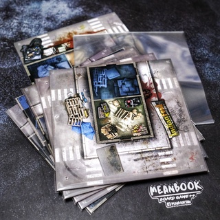 ซองใส่บอร์ด แผนที่ Zombicide 2nd Edition / Black Plague ขนาดบอร์ด 25x25 cm.
