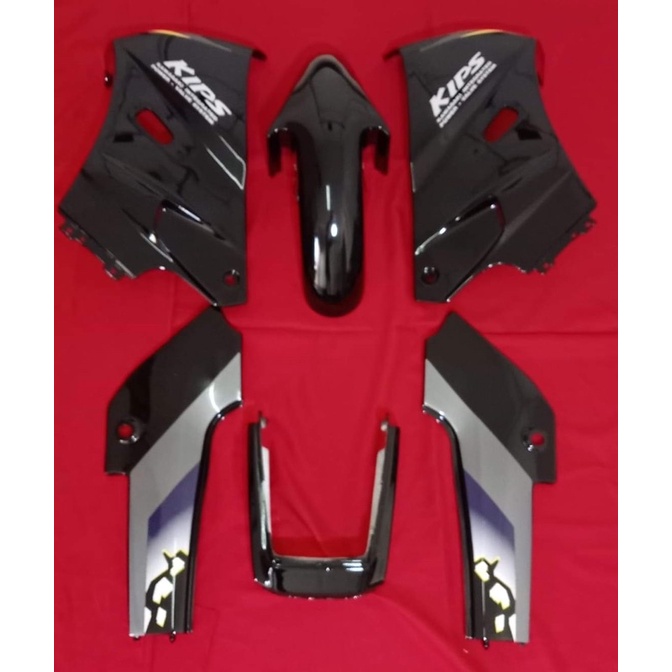 ชุดสีเคอาดำหินแตก KR victer ทอะไหล่แต่งเคอา วิคเตอร์ kawasaki