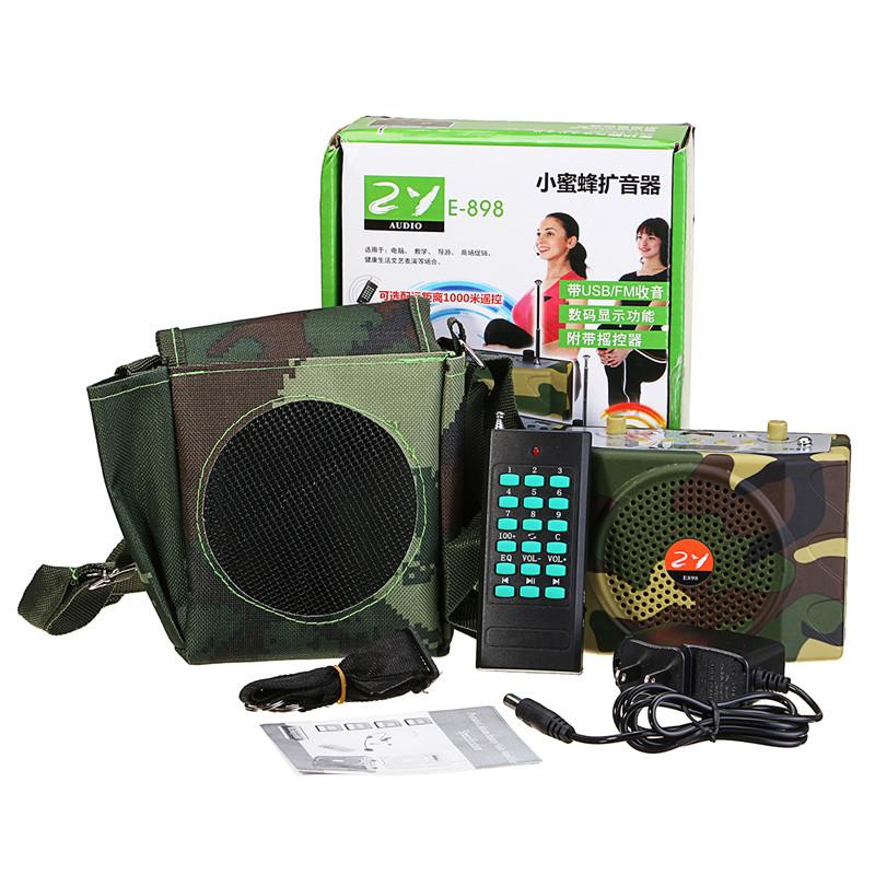 【จัดส่ง 3 วัน】 ลําโพงพกพา E-898 พร้อม bluetooth ไร้สาย ไมค์ช่วยสอน ไมค์พกพา โทรโข่ง วิทยุ ลําโพงสอน
