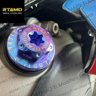 RTAMO ไทเทเนียม Gr5 ล็อคน้ํามันพร้อมโลโก้ BMW S1000RR HP4 Engine Oil Cap Fuel Filter Cover Bolt