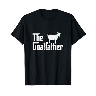 เสื้อยืดผ้าฝ้ายพิมพ์ลายขายดี เสื้อยืด พิมพ์ลาย The Goatfather Funny Goat Father Nature เหมาะกับของขวัญคนรักสัตว์ สําหรับ