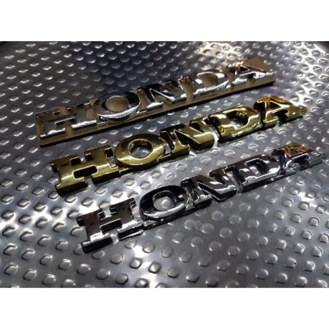 HONDA LOGO 3D โลโก้ตัวอักษร ฮอนด้า แต่ ข้างถัง มอเตอร์ไซค์