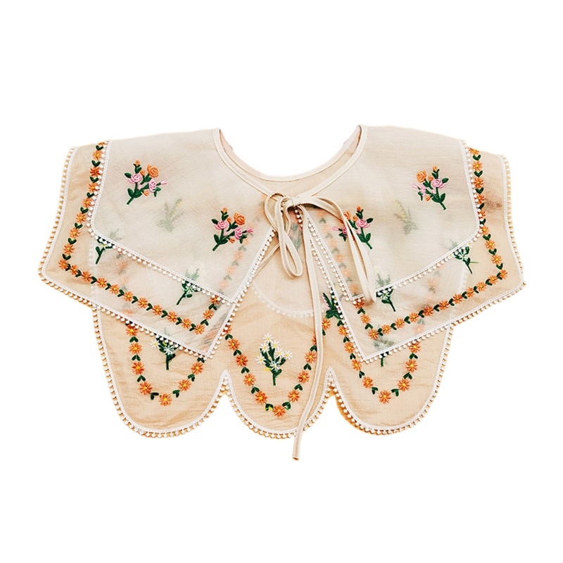 Voonne ปลอกคอปลอม ปักลายน่ารัก สไตล์ฮั่นฝู ใส่ง่าย สําหรับตกแต่งคอปกเสื้อ - รูปที่ 5