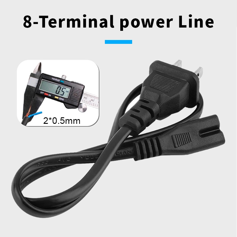 สาย AC Power 2 รู สายไฟ AC Adapter สำหรับอะแดปเตอร์โน๊ตบุ๊ค ความมยาว 1.5 เมตร AC POWER CABLE Male Fe