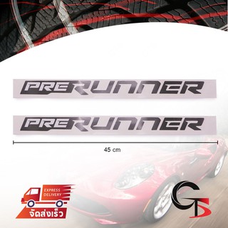 Sticker สติ๊กเกอร์ติดข้างรถ "PRERUNNER" ข้างซ้าย+ขวา สำหรับ Toyota Revo,Rocco ปี 2015-2020