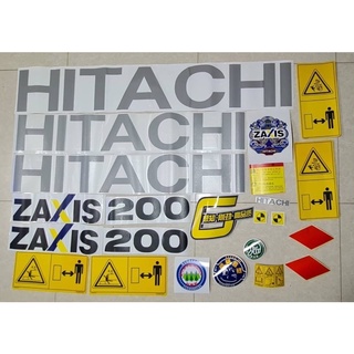 สติ๊กเกอร์ Hitachi zx200 5g  แท้รอบคัน