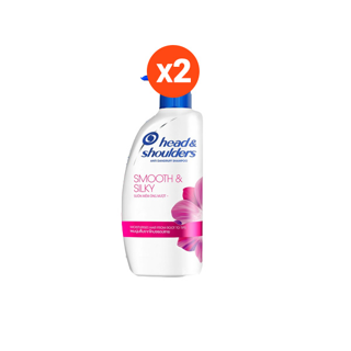 Head & Shoulders แชมพูขจัดรังแคสูตรนุ่มสลวยเป็นเงางาม 850 มล. แพ็คสุดคุ้ม X2 ขวด Anti Dandruff Shampoo Smooth Silky