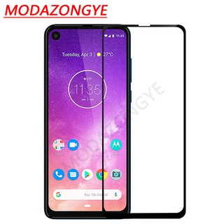 ฟิล์มกระจกนิรภัย กัยรอยหน้าจอ แบบเต็มจอ สำหรับ Motorola One Vision 2 ชิ้น