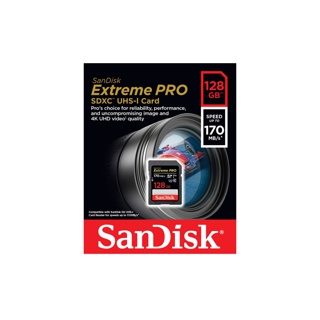 SANDISK EXTREME PRO SDXC UHS-I CARD 128GB (SDSDXXD-128G-GN4IN) ความเร็ว อ่าน 200MB/s เขียน 90MB/s