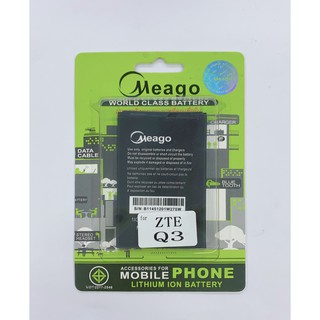 Meago แบตเตอรี่ รุ่น ZTE Q3 ความจุ 2000 mAh สินค้ามาตรฐาน มอก.