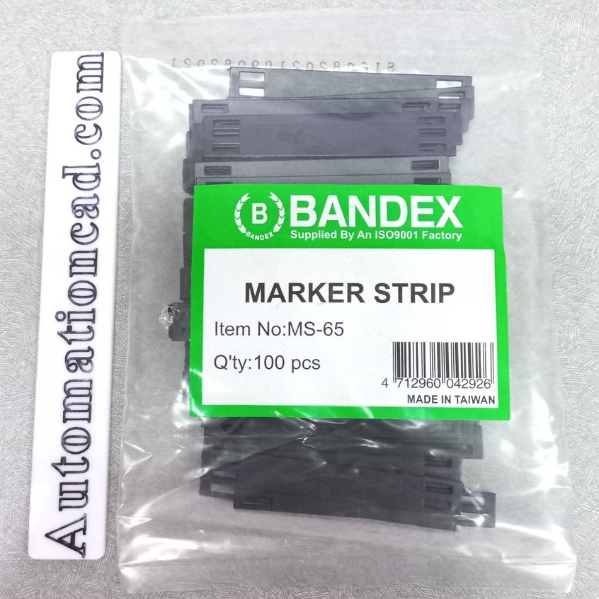 MS-65 MS-100 BANDEX ของแท้ มีใบกำกับภาษี**  Marker Strip  ไม้ไอติม มาร์คเกอร์สตริป 100ชิ้น/ถุง