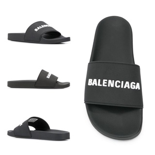 SALE! Balenciaga BB sandals /slides/ shoes size 38 45 สีดำ รองเท้า 