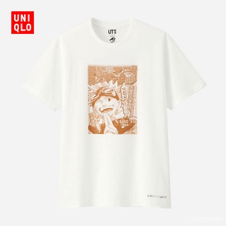 เสื้อยืดผ้าฝ้ายพรีเมี่ยม Uniqlo มาใหม่ เสื้อยืดแขนสั้น พิมพ์ลายนารูโตะ สําหรับผู้ชาย และผู้หญิง 2022