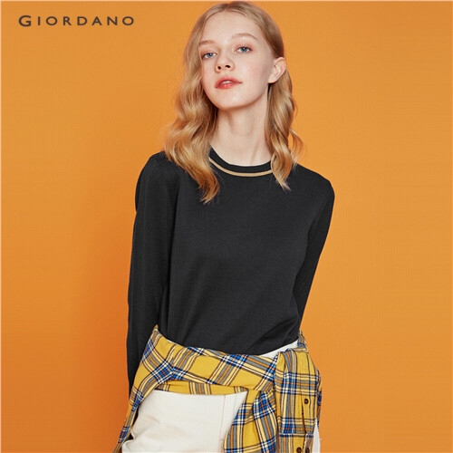 GIORDANO WOMEN Mockneck long-sleeve sweater 05359617