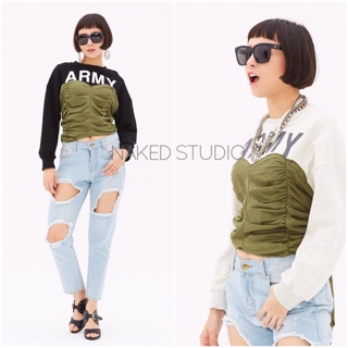 • Army Wrapped Blouse