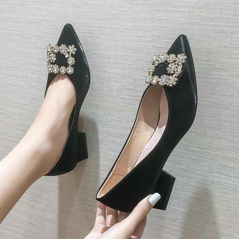 High Heels For Women 2023 Luxury Brand Classic Pumps Red Bottom Pointed Toe  Black Thin Heel 10cm 12cm Wedding Ladies Shoes 35-44