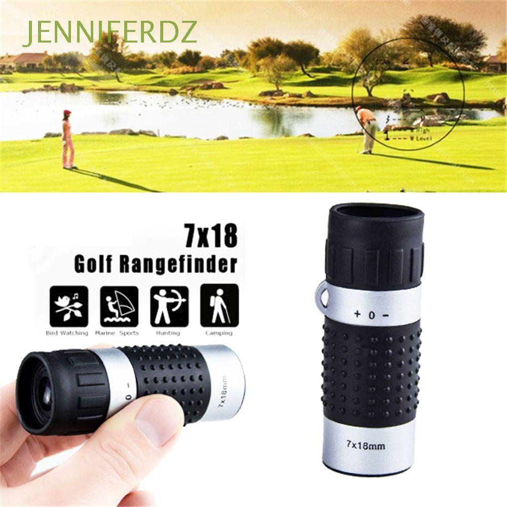 JENNIFERDZ เรนจ์ไฟทนทาน 7x18 Golf Monocular Distance Meter 163 M/1000 M แบบพกพาช่วงการเฝ้าระวัง Sigh