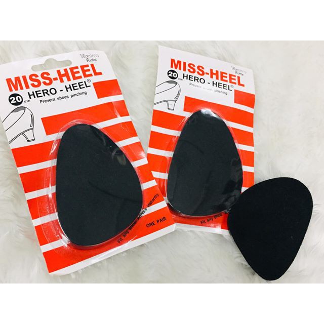แผ่นเสริมด้านหน้าเท้า เพิ่มความพอดี ลดความลื่นให้บริเวณด้านหน้าเท้า MISS-HEEL ขนาดหนา 3 มม.