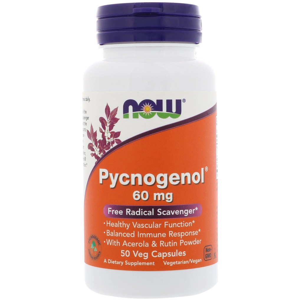 Now Foods, Pycnogenol, 60 mg, 50 Veg Capsules