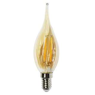 หลอด LED หลอดไฟ LED RACER OPERA FILAMENT AMBER 2 วัตต์ E14 WARMWHITE