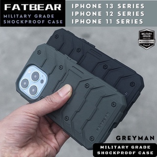 Fatbear เคสโทรศัพท์มือถือ กันกระแทก ลายเกราะหมี สําหรับ Apple iPhone 13 Mini Pro Max 12 Mini Pro Max 11 Pro Max