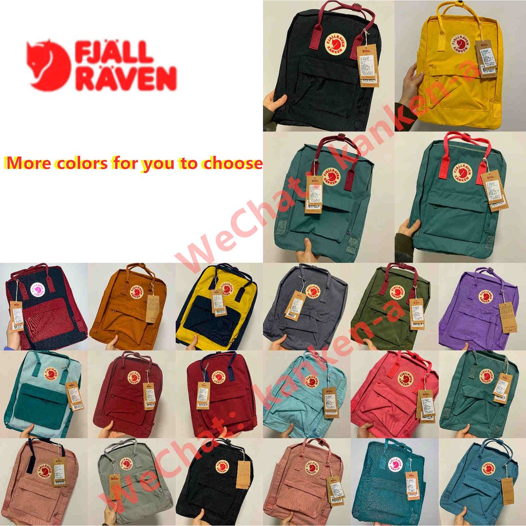 Fjallraven kanken กระเป๋าเป้สะพายหลัง กระเป๋านักเรียน ผ้าแคนวาส สไตล์เกาหลี คลาสสิก 16 ลิตร สําหรับเด็ก