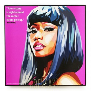 Nicki Minaj นิกกี้ มินาจ นักร้อง​ ศิลปิน​ Singer รูปภาพ​ติด​ผนัง​ pop art​ กรอบรูป​​ ของขวัญ รูปภาพ​ ของแต่งบ้าน