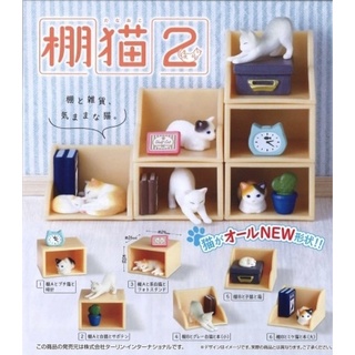 📌สินค้าเข้าใหม่ 🅟🅕 กาชาปองน้องแมวและชั้นวางของ 🐈 🗂📚🖼🌵🐈‍⬛ รุ่น 2️⃣ Shelf Cat gashapon