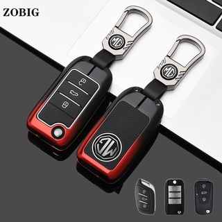 Zobig เคสกุญแจรีโมตรถยนต์ โลหะผสมสังกะสี สําหรับ MG Key Fob MG ZS MG6 EV EZS HS EHS MG3 MG5 MG6 MG7 GT GSF