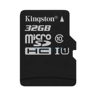 อุปกรณ์เก็บข้อมูล Micro SD 32GB Class 10 Kingston (80MB/s.) ของแท้ !! ใช้กับสมาร์ทโฟน กล้องหน้ารถยนต์ กล้อง IP Camera