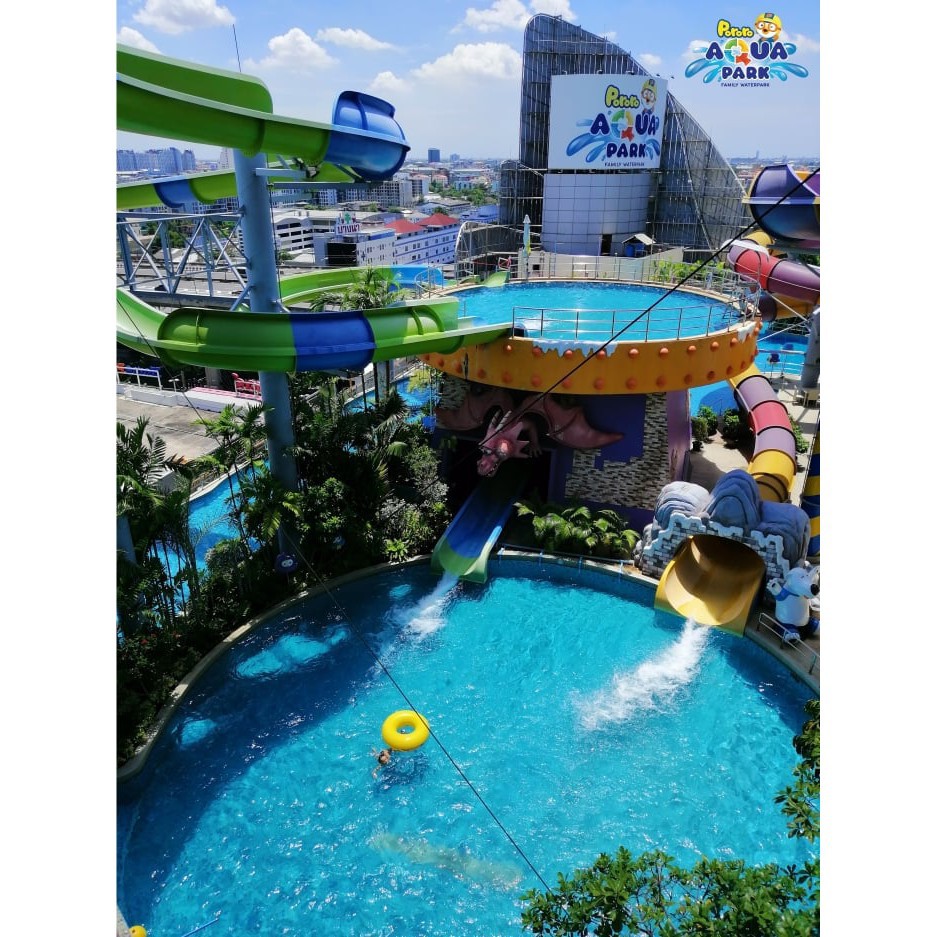 จัดส่งรวดเร็ว บัตรสวนน้ำ โพโรโระ Pororo AquaPark voucher สวนน้ำ