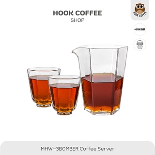 MHW-3BOMBER Hexangular Coffee Server and Octagonal Cup - เหยือกเสริฟกาแฟขนาด 360 ml/แก้วกาแฟขนาด 60 ml