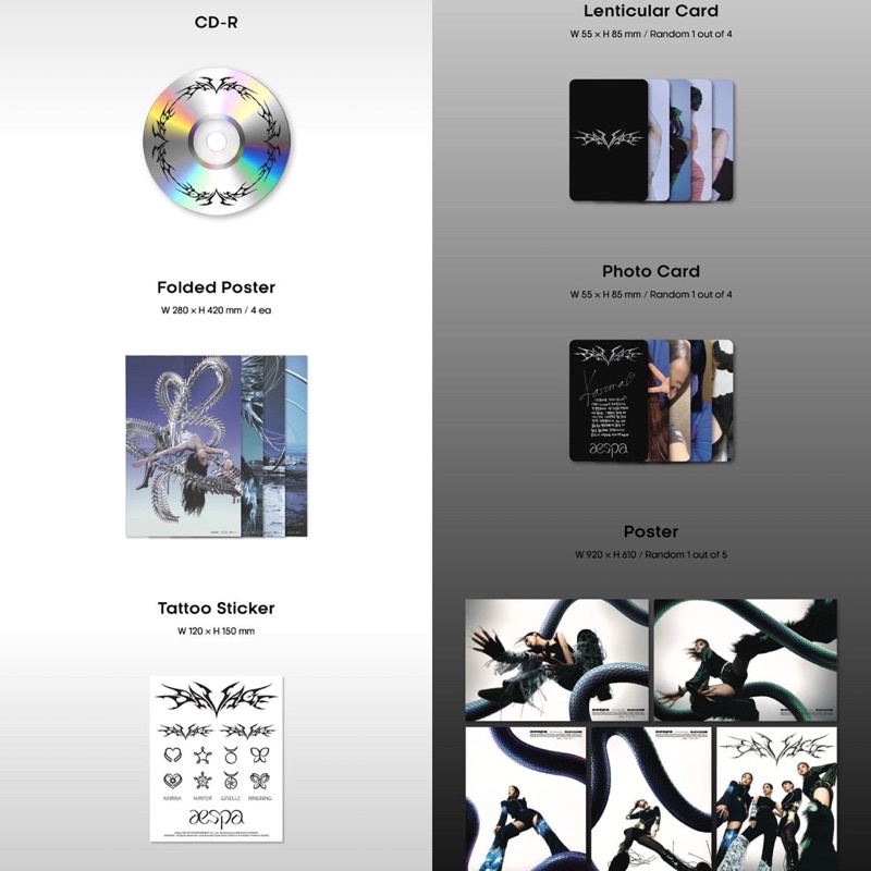 พร้อมส่ง aespa อัลบั้ม Savage P.O.S SYNK DIVE Hallucination Quest VER