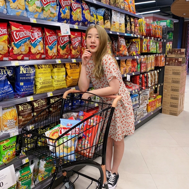 mermaidstore.xoxo enjoy dress เดรสลายดอก