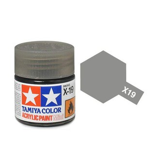 สีสูตรน้ำทามิย่า Tamiya Acrylic X19 Smoke 10ml