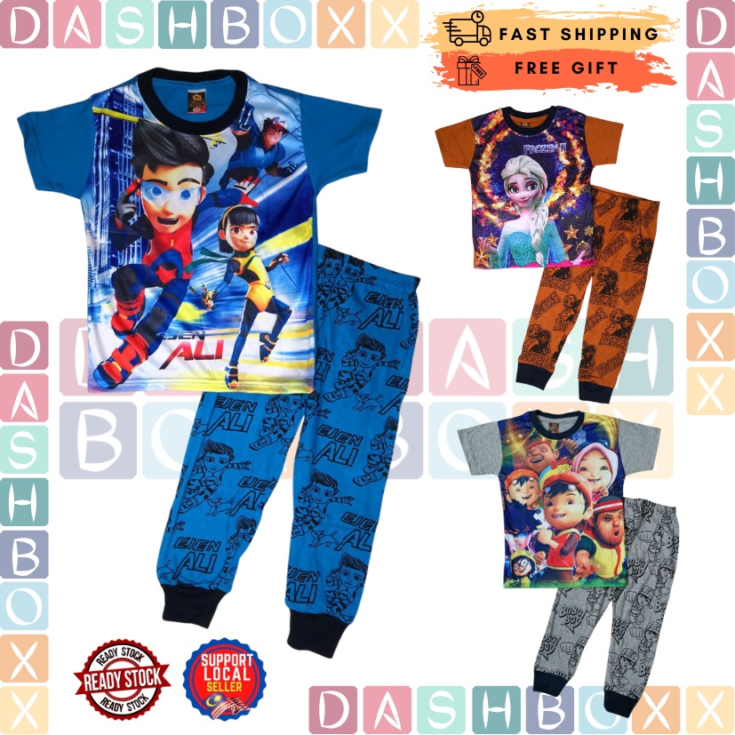 [6-9 Tahun] ชุดนอนเด็ก JERSEY - สีสุ่มชุดนอนเด็กชุดนอนเด็กชุดนอนเด็ก pijamas เด็ก Pijama Pyjama