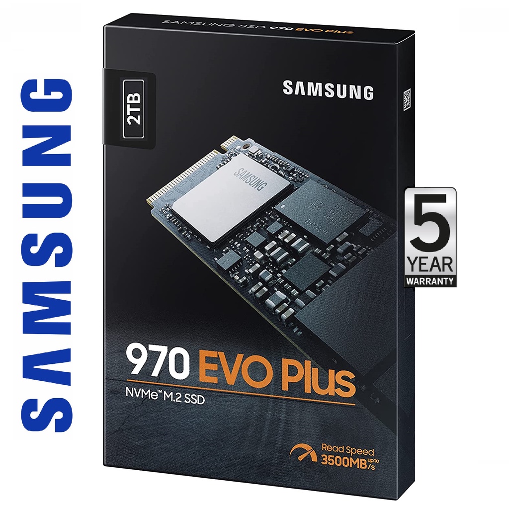 SSD SAMSUNG 970 EVO Plus M.2 PCIe NVMe ใหม่100 ประกัน5ปี(เอสเทรคเอสเซน ...