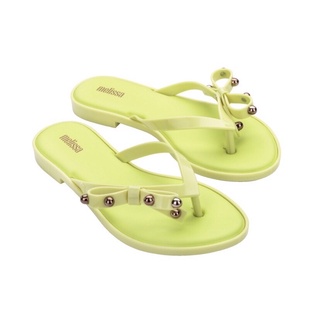 🔥 SALE 🔥 MELISSA Flip Flop Sandals รองเท้าเจลลี่ เมลิสซ่า รองเท้าแตะ รองเท้าหนีบมีโบว์ กลิ่นหอม สีเขียวเหนี่ยวทรัพย์