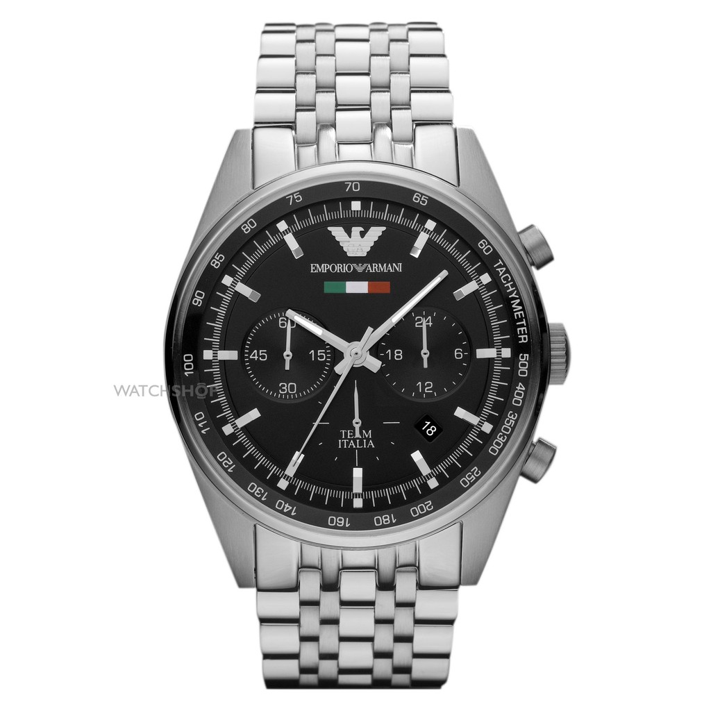 พร้อมสต็อก ! Emporio Armani Tazio Chronograph นาฬิกาข้อมือผู้ชาย รุ่น AR5983 - 100% Authentic Amani 