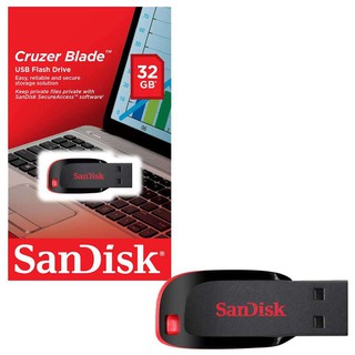 Sandisk Cruzer Blade Flash Drive 32GB (SDCZ50) สีดำ