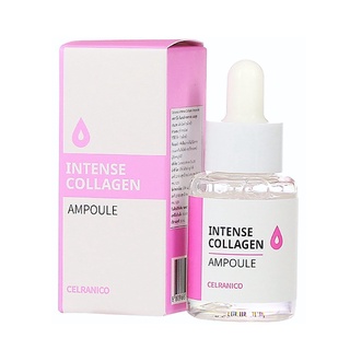 Celranico intense collagen Ampoule 30ml เซรั่มบำรุงผิวหน้ากระจ่างใสลดเลือนริ้วรอยสูตรคอลลาเจนเข้มข้นประสิทธิภาพสูง